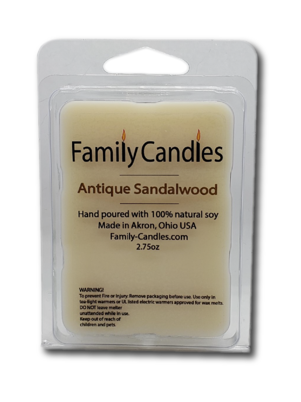 Antique Sandalwood 2.75oz Wax Melt