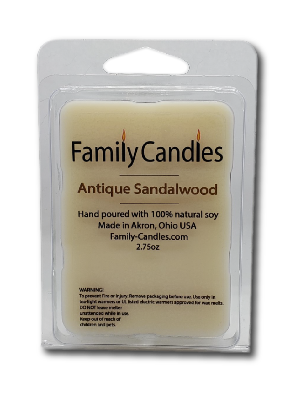 SANDALWOOD Wax Melts | Soy Wax Tarts | Hand Poured Soy Wax | USA Made