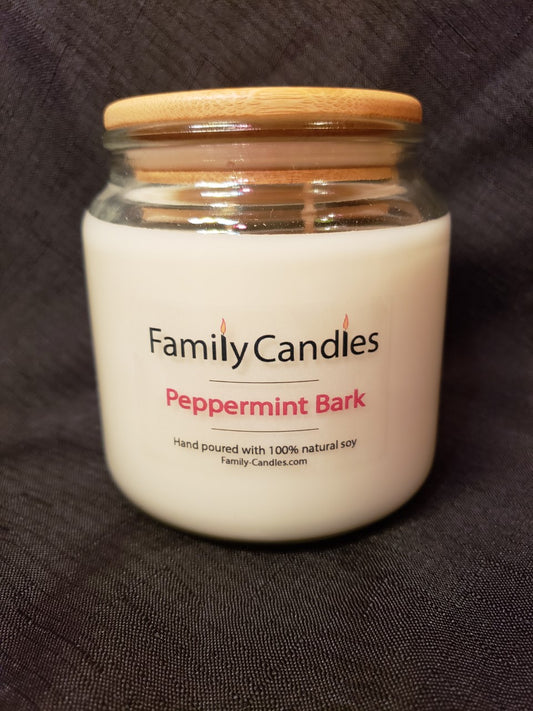 Peppermint Bark 16oz Soy Candle