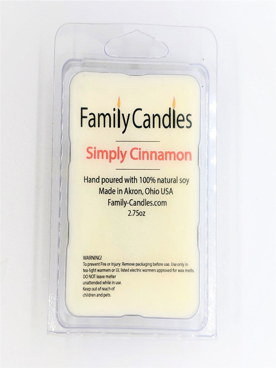 Simply Cinnamon 2.75oz Wax Melt